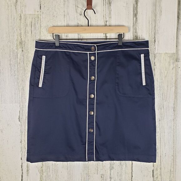 Tommy Hilfiger Button Mini Skirt - Picture 1 of 5